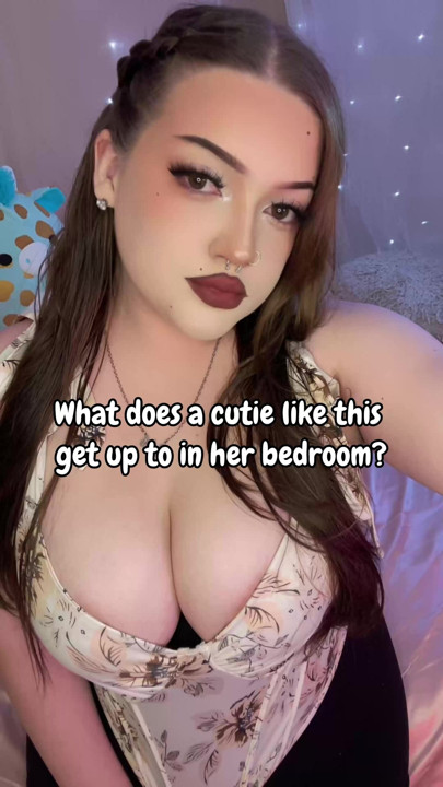 What do you think a cutie like this gets up to when no one is around except her camera? Well here's a hint . . . it involves a