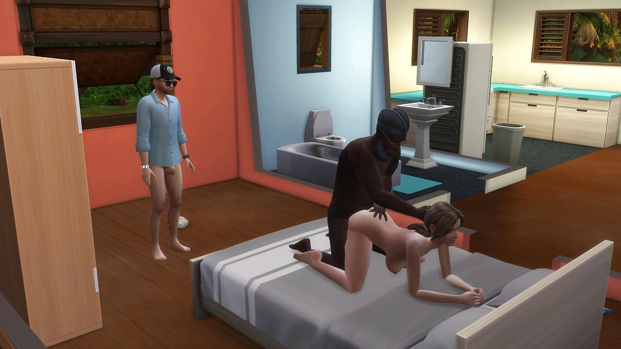 Sims 4: Žena prvi put proba VELIKI CRNI KURAC