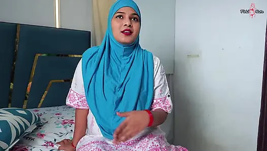 Muslim Pinki Bhabhi Pussy Shaved by Blinkit Delivery Boy and having Hardcore sex with Clear Hindi Audio.