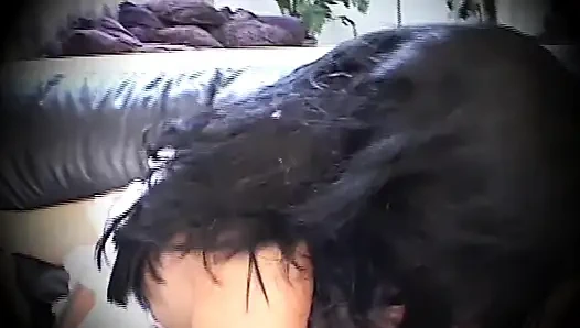 A Huge Cock Cums Inside the Pussy of a Beautiful Busty Brunette