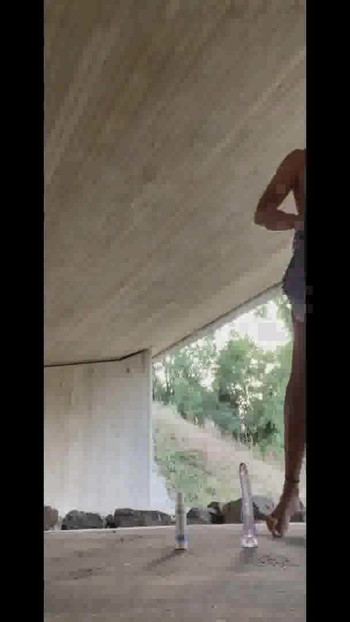 Spectacular moment from "German twink boy masturbating outdoors with dildo and naked. On a bike path (Twinkboy82)"