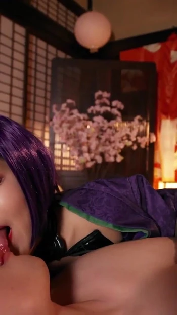 Powerful moment from "Cospuri Aika Suzumiya in Shuten Douji Cosplay"