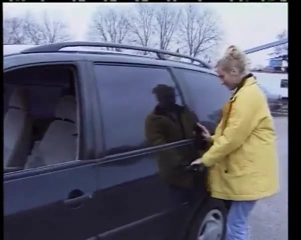 Busty German Slut Got Her Holes Fucked in the Car