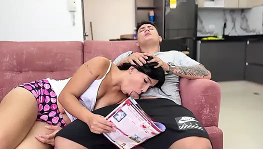 My stepsister ignores me when I'm hot and I give her a hard fuck