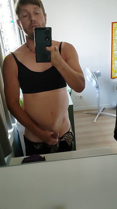 Hot boy women's clothes feminize funny lingerie wanks until great horny cumshot sperm 3FTBouch