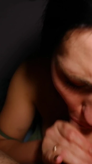 Powerful moment from "Naughty Teen Girlfriend Made Him Cum While He Was Watching Tv"