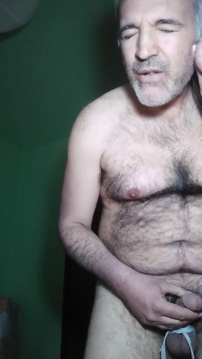 Unforgettable moment from "call an girl, while I'm talking to her I stroke my cock with my balls tied"