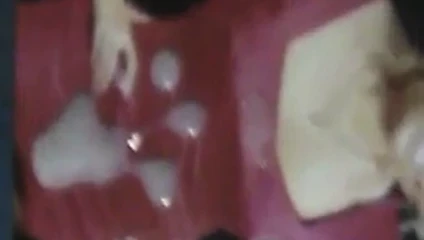 Cum for blonde in red dress 3