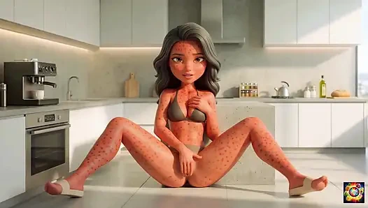 Romantik mutfak anları - ai hentai asmr