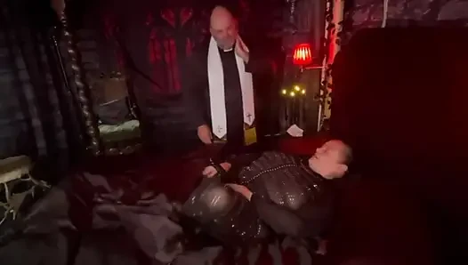 Part 1:- Queen Vampire Turns The Priest into a Cock sucking whore!
