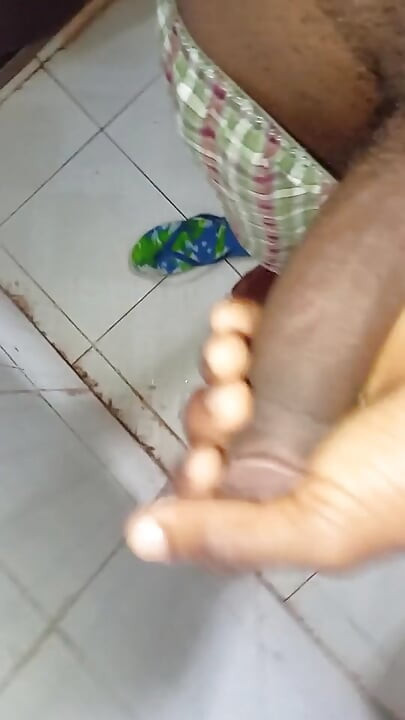 Massaging my dick