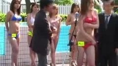 Japanse perverse bikiniwedstrijd