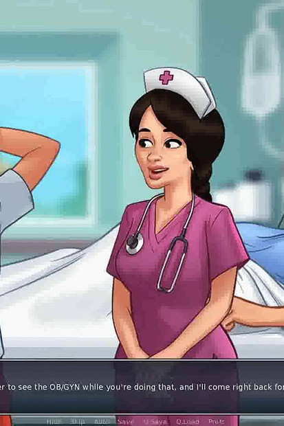 Summertime saga: guy can't get his dick hard for semen examination ep 161