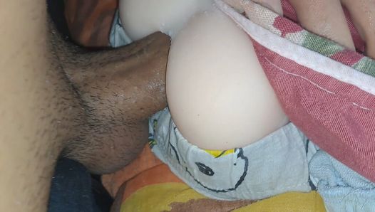 I found a sex doll's little white ass between my sheets and I just put it in her little ass