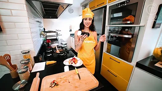 Hot lesbian Latinas cooking - Part 2 - SFW