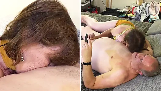 Granny Carmen's Slave Princess Leia Gives Jabba's Customer A Royal Cock Sucking! 72125CAMS26M