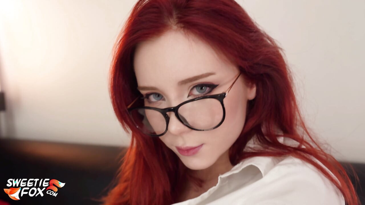 Slutty Secretary Deepthroat, Rough Fucks and Takes Cum On Her Big Tits after Work