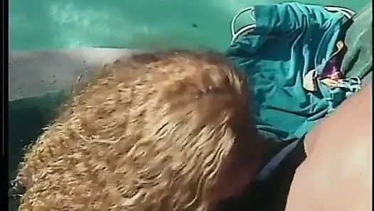 Ebony Hottie Janet Jacme Was Drilled and Got Her Curvy Ass Creamed Near the Pool by Famous Producer