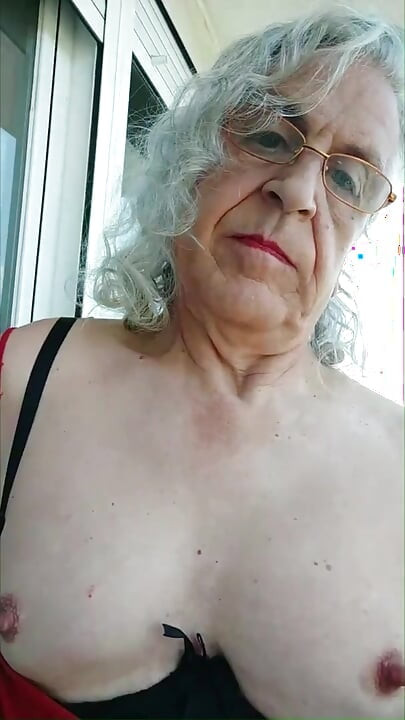 A Dirty Whore Playing on the Terrace