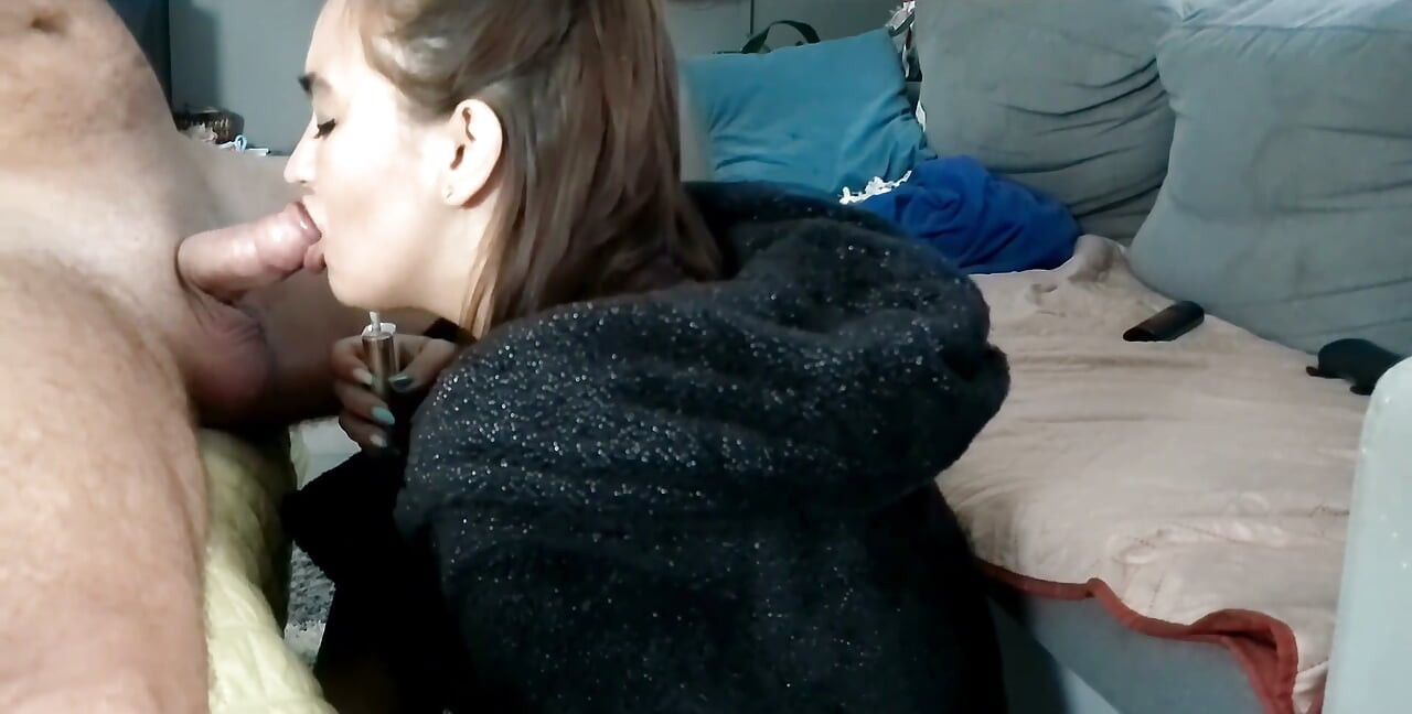 Morning Blowjob Sensual and Smoke While Sucking Dick