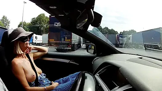Titty Tuesday Blindfold Truck Stop Fun