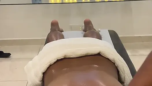 Leyne Rodriguez: Hot Latina in Massage Uniform Gives an Intense Oiled Session