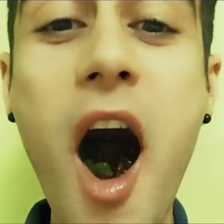 Chewing and Swallowing Gummy Bears - Fetish