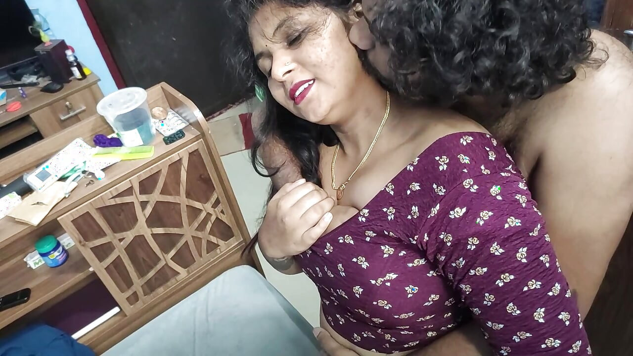 Vaishnavy saree removal and hot romance with boobs kiss ass kiss lip lock and hot fuck with sex of mallu couple
