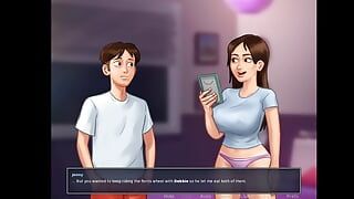 Summertime saga - cachonda hermanastro accidentalmente se corre dentro de hermanastra - compilación de porno animado