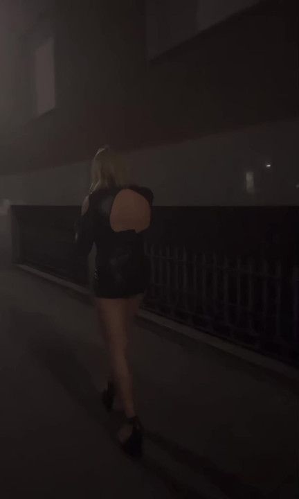 Sissy walking the street in public