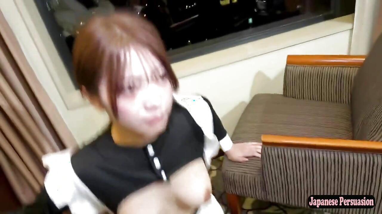 Fair-skinned F-cup Beauty in a Maid Outfit Revealed Her Sweet and Honest Side During a Private Encounter