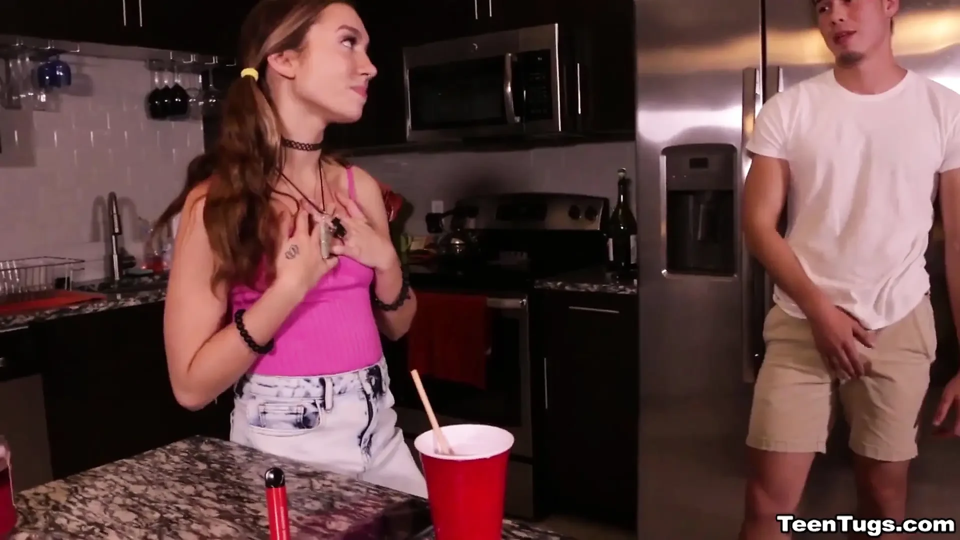 Bailey Base Swallows Stepbro’s Kitchen Cum Blast