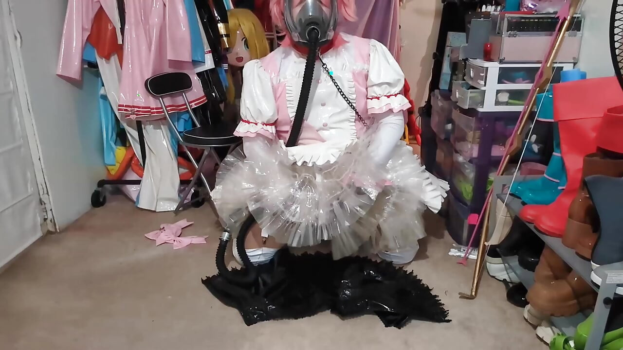 PVC神奇女孩madoka，气罩，束缚和吞精结束
