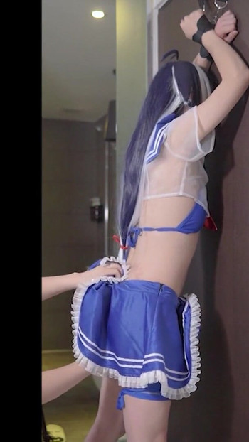 Shylily Japanese Vtuber Cosplay femdom Fingering and fucked, Ladyboy Crossdresser sissy | Clip 1