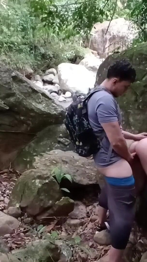 FIRST PART FUCKING WITH MY PARTNER IN THE FOREST.. they FUCK me, SUCK me and cum on top of me.. In the forest | Clip 1