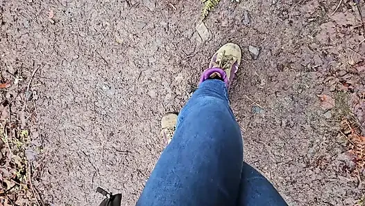 Hike-n-piss an Einem Regentag