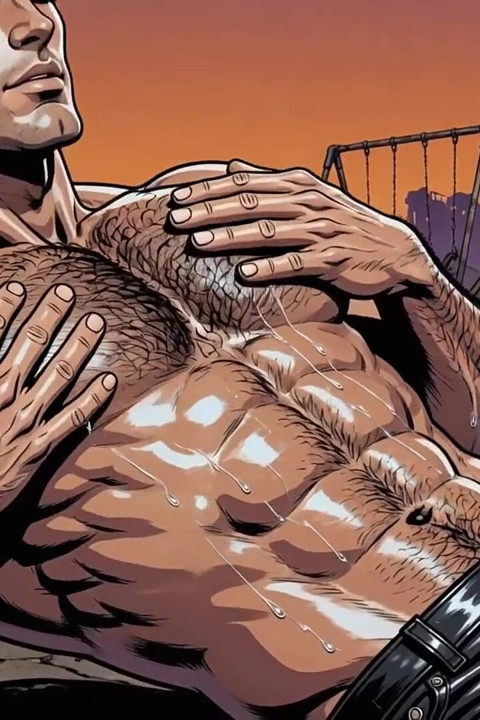 Hot Men Outdoors Animation