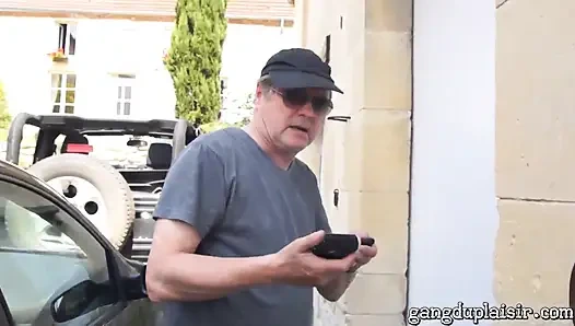 Young couple have fun