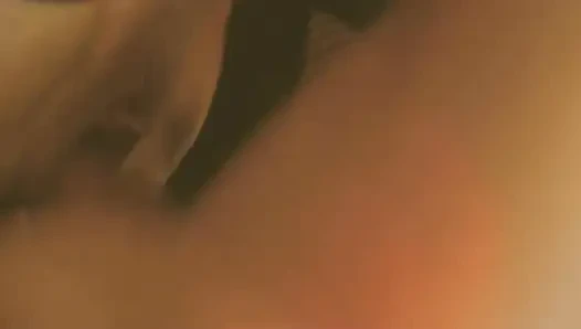 Swemature in fishnet stockings, fucking, fucking with big black dildo, swallowing cum, squirting fountain