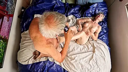 Two Extremes - Fucking on a Handmade Hawaiian Quilt and Fucking on a Painter's Drop Cloth