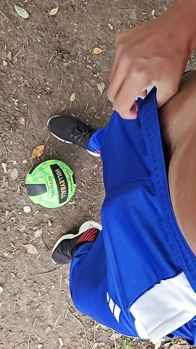 Cum in Sports Pants