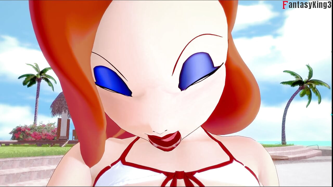 비키니 POV 섹스를 입은 제시카 래빗