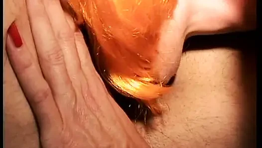 Nasty German sluts with wigs sharing big dildos in hot lez orgy