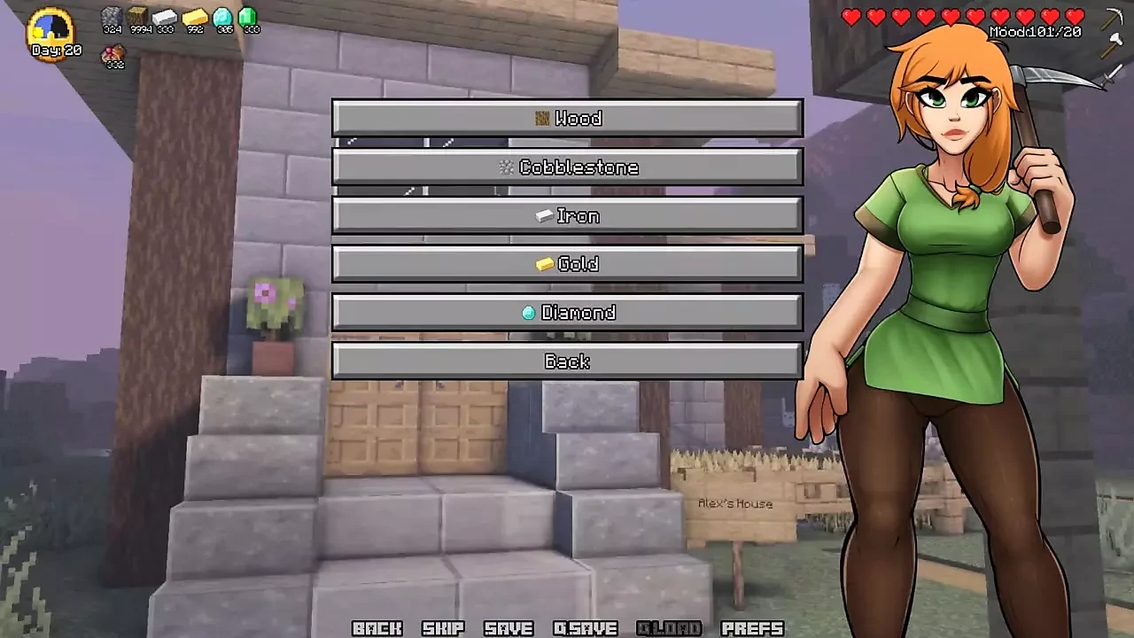 Minecraft horny craft - parte 3 - Alex le da una mamada a Steve por Loveskysanhentai