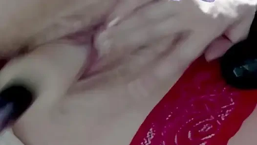 Sehr Nasse Muschi-nahaufnahme, Vibrator an Der Klitoris, Fick, Muschi-sexmaschine