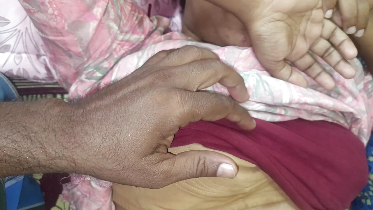 Beautiful tamil housewife enjoying romance with step brother