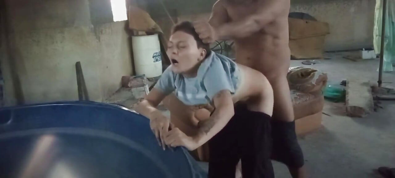 Fucking the Ass of the Shoe on the Terrace 100% Anal
