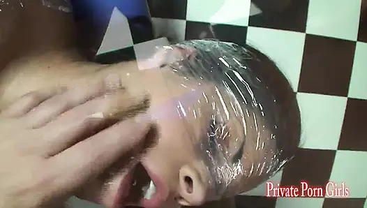 She likes to have 3some tape bondage