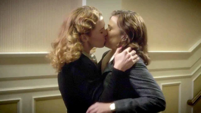 Hayley Atwell & Bridget Regan Lesbian Kiss on ScandalPlanet