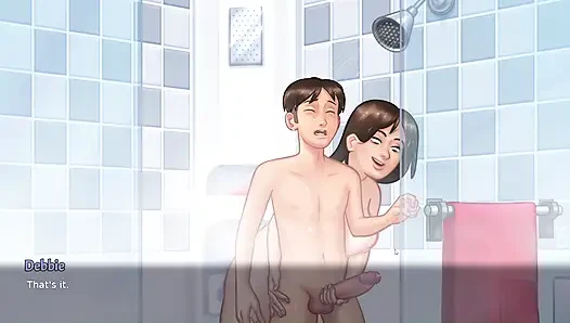 My Horny Stepmom Fucked me during shower - Summertime Saga